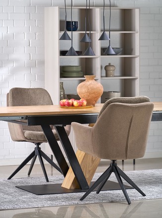 Moderní jídelní židle  Halmar K591 židle Hnědá (1p=2szt) (8)