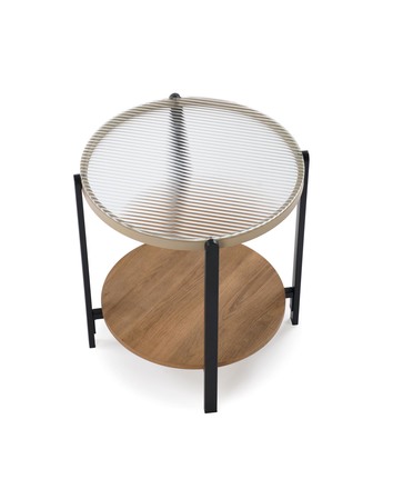 Konferenční stolek Halmar KAMALA S konferenční stolek, přírodní černý (1p=1szt) (3)