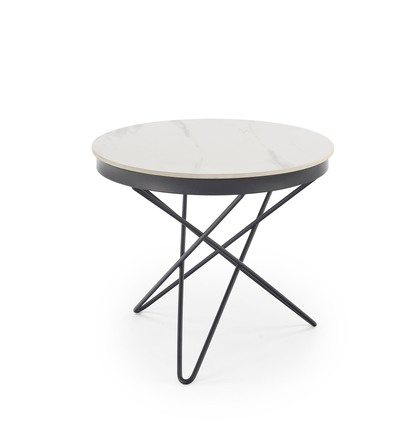 Konferenční stolek  Halmar LEILA 2 konferenční stolek, bílý mramor černý (1p=1szt)