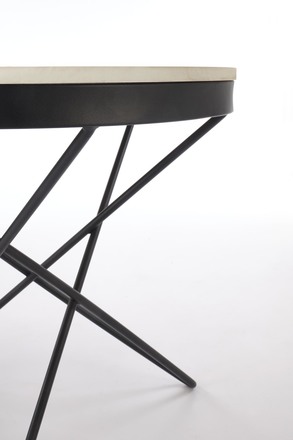 Konferenční stolek  Halmar LEILA 2 konferenční stolek, bílý mramor černý (1p=1szt) (2)