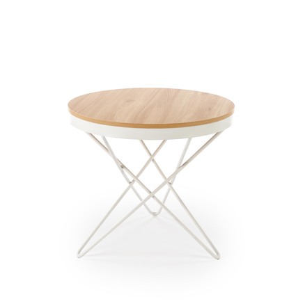 Konferenční stolek Halmar LEILA konferenční stolek, přírodní bílý (1p=1szt) (1)