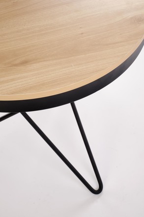 Konferenční stolek Halmar LEILA konferenční stolek, přírodní černý (1p=1szt) (8)