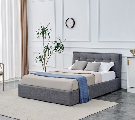Manželská postel Halmar PADVA 140cm lůžko s úložným prostorem popelavá (2 Karton) (4)