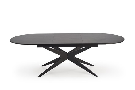 Moderní jídelní stůl s rozkladem Halmar SANDRO stůl rozkládací, černý (2p=1szt) (1)