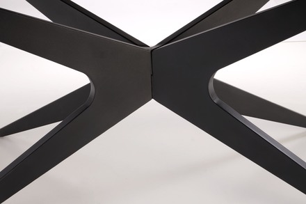 Moderní jídelní stůl s rozkladem Halmar SANDRO stůl rozkládací, černý (2p=1szt) (14)