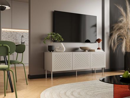 Televizní stolek Halmar SIENA stolek RTV 150 béžová (2)