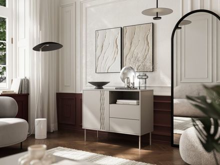 Komoda Halmar TRESSE komoda 1D2S béžová (2)