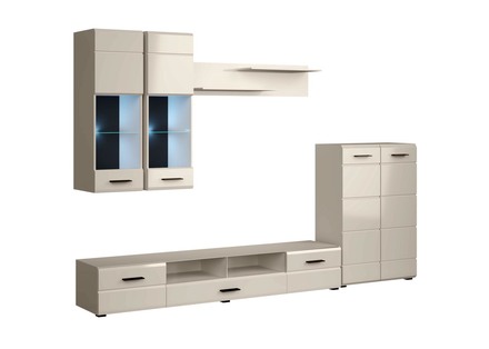 Obývací stěna Halmar VALETTA sestava, barva: kašmír (5p=1szt) (2)