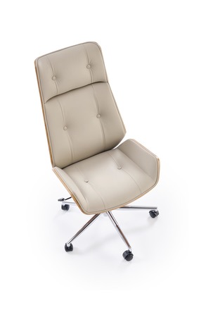 Kancelářské křeslo  Halmar WEBSTER kancelářská židle ořech béžová (6)