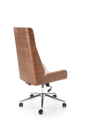Kancelářské křeslo  Halmar WEBSTER kancelářská židle ořech béžová (4)