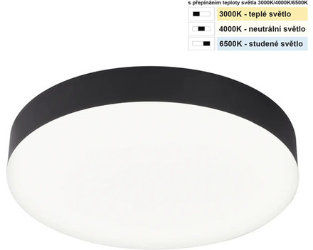 Stropní svítidlo Top Light SPIRIT 30C CCT, 24W, 2400lm, IP44, 3000K/4000K/6500K (1)
