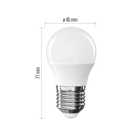 LED žárovka Emos ZQ6D13 CLS mini globe 2,5W(32W) 350lm E27 NW (2)