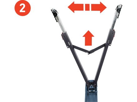 Stavební koza Extol Premium 8859999 koza stavební skládací 1kus, nosnost 550kg, výška 60-85cm (3)