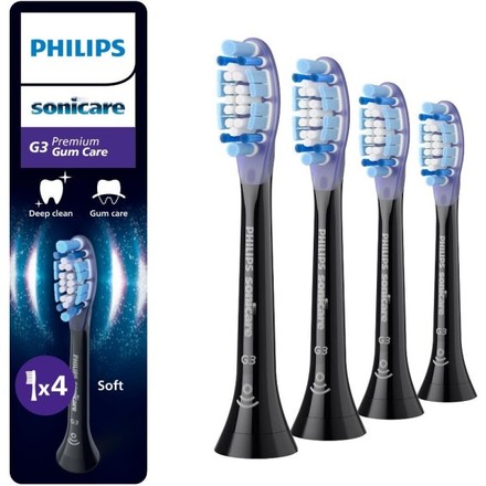 Náhradní hlavice Philips Premium Gum Care, 4 pcs, black