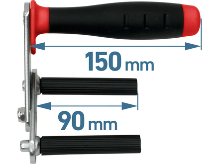 Nosič desek Extol Premium 8863108 nosič desek kovový, sada 2ks, nosnost až 80kg/pár (2)
