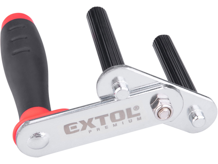 Nosič desek Extol Premium 8863108 nosič desek kovový, sada 2ks, nosnost až 80kg/pár (3)