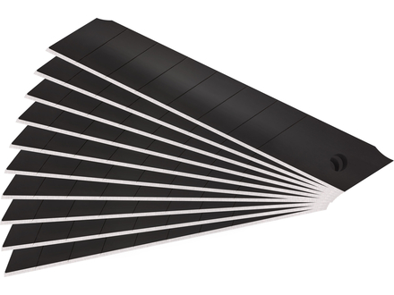 Břity ulamovací Fortum 4780007 břity ulamovací do nože 10ks, 18mm(tl.0,5mm/7s), SK2