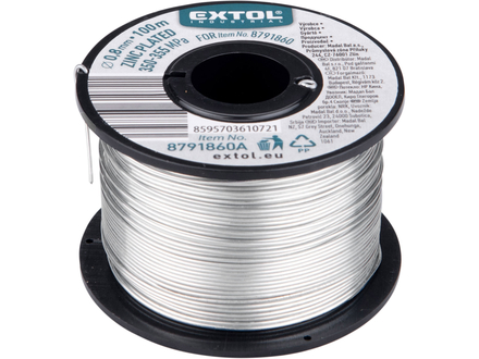 Drát vázací Extol Industrial 8791860A drát vázací, 0,8mm, 100m