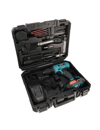 Aku vrtačka NAC CDB-1-LI-20V-TS 1x2Ah + příslušenství 49 dílů