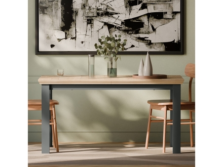 Moderní jídelní stůl s rozkladem Forte Pontypool TBLT7127-Q246 šedá 150-200/78/90cm ( 2*karton) (1)