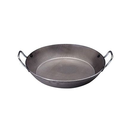 Pánev s nepřilnavým povrchem de Buyer 5113.32, CARBONE PLUS, ocelová, paella, dvě ouška, 32 cm