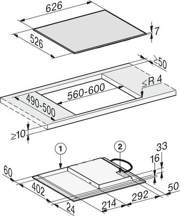 Indukční varná deska Miele KM 7361 FR (3)