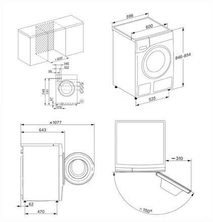 Pračka s předním plněním Miele WWD164 WCS 9kg (9)