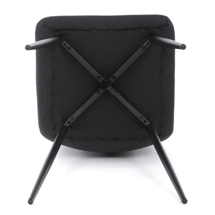 Moderní jídelní židle Autronic Jídelní židle, černá, látka, DCL-V2017 BK2 (15)