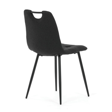 Moderní jídelní židle Autronic Jídelní židle, černá, látka, DCL-V2017 BK2 (6)