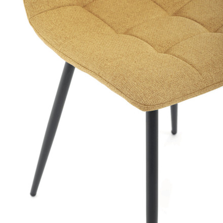 Moderní jídelní židle Autronic Jídelní židle, žlutá, látka, DCL-V2017 YEL2 (10)