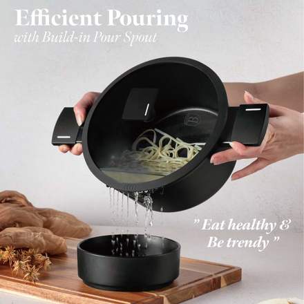 Sada nádobí s titanovým povrchem Berlingerhaus BH-8198 15 ks Matte Black Collection (6)