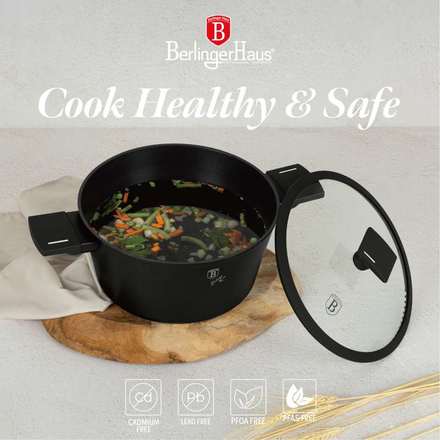 Sada nádobí s titanovým povrchem Berlingerhaus BH-8198 15 ks Matte Black Collection (7)