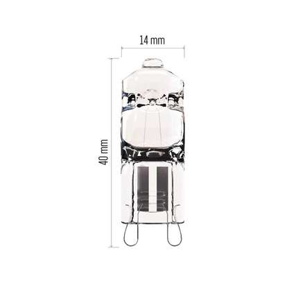 Halogenová žárovka Emos ZE0305 JC 30W G9 teplá bílá  (2)