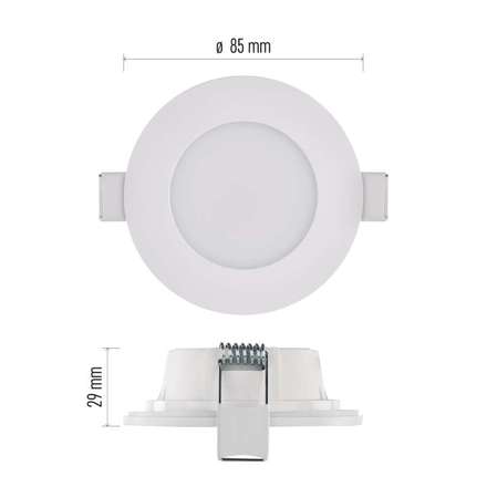 Zápustné svítidlo Emos ZV1163 LED LORI 4,5W 345LM IP65 CCT bílá  (4)