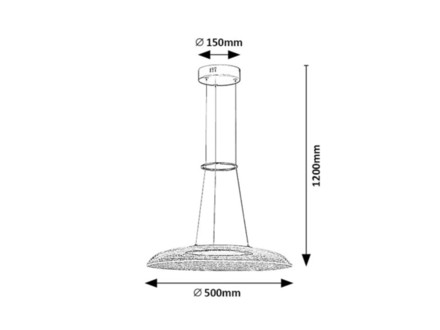 Závěsné svítidlo Rabalux 72411 ZOFRAEL LED, 24W, 1850lm, 3000K (4)