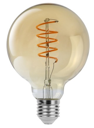 LED žárovka Rabalux 79152 G95 E27 4W, 350lm, 2200K LED filament světelný zdroj