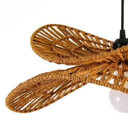 Závěsné svítidlo Immax (08266L) BOHO MARIPOSA D80cm, E27, přírodní juta (1)