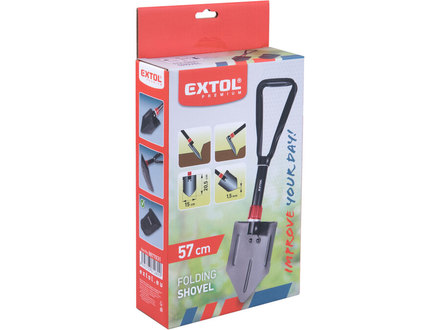 Motyčka Extol Premium 8877031 skládací, délka 57cm, šířka 15cm (1)