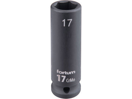 Hlavice nástrčná Fortum 4703217 rázová 1/2", 17mm, L 78mm, CrMoV