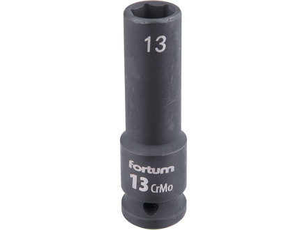 Hlavice nástrčná Fortum 4703213 rázová 1/2", 13mm, L 78mm, CrMoV