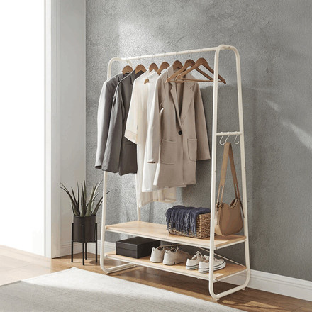 Věšák Autronic kov, bílá, AUV-E1112 WT (1)