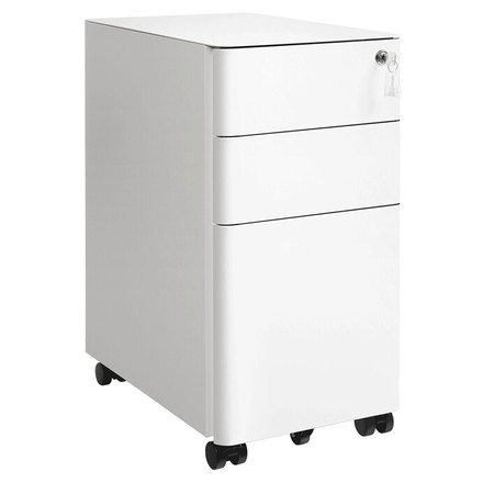 Kancelářský kontejner Autronic 30x46x59cm, kov, bílá, AUK-E1130 WT