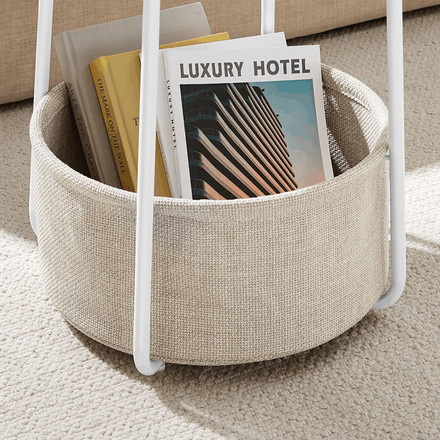 Odkládací stolek Autronic 45x45x50cm, mdf, bílá, AKF-E1023 WT (3)