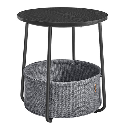 Odkládací stolek Autronic 45x45x50cm, mdf, černá, AKF-E1023 BK