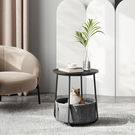 Odkládací stolek Autronic 45x45x50cm, mdf, černá, AKF-E1023 BK (1)