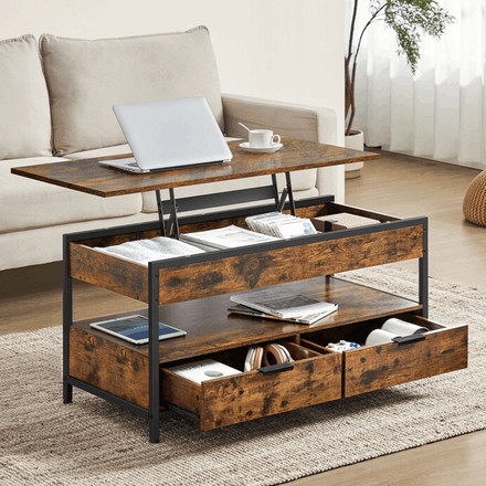 Konferenční stolek Autronic 100x50x48cm, mdf, old wood, AKF-E1252 OLW (1)