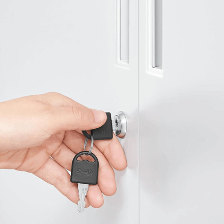 Komoda Autronic 80x40x90cm, kov, bílá, AUS-E1113 WT (4)