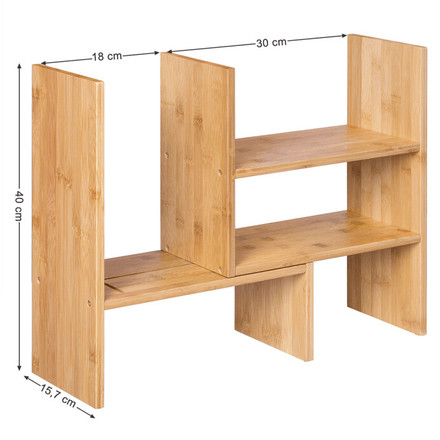 Polička Autronic bambus, přírodní, AUK-E1045 NAT (4)