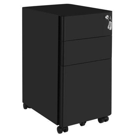 Kancelářský kontejner Autronic 30x46x59cm, kov, černá, AUK-E1130 BK