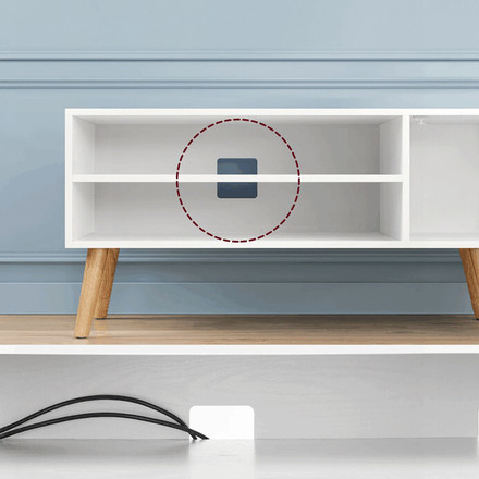 Konferenční stolek Autronic 120x40x49cm, mdf, bílá, AKF-E1146 WT (3)